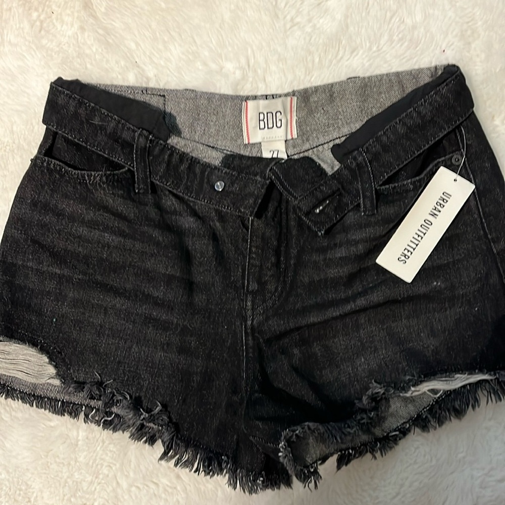 BDG black jean shorts size 27